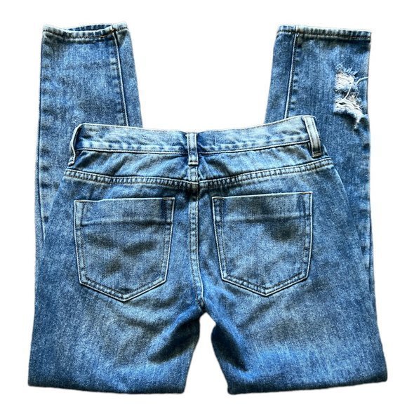 Bullhead Denim Co. Cotton Skinny Boyfriend Distressed Jeans Sz. 23 - Picture 5 of 10